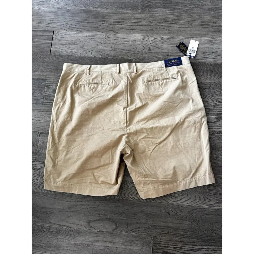 POLO RALPH LAUREN Classic Stretch Fit 9” Beige Men’s 46B BIG NWT